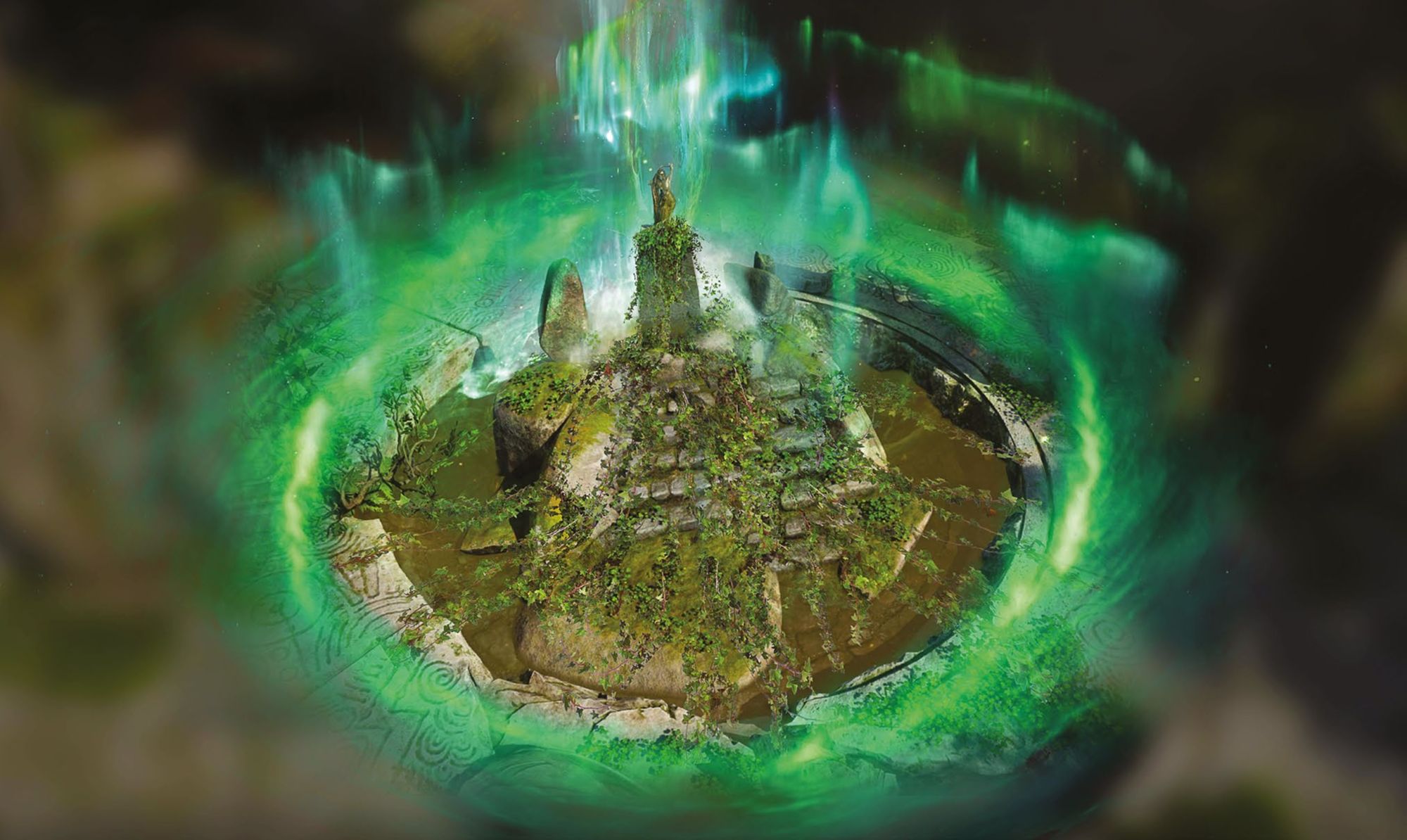 Le rituel autour de l'idole de Sylvanus, dans le bosquet d'Emeraude. Crédits : Larian Studios